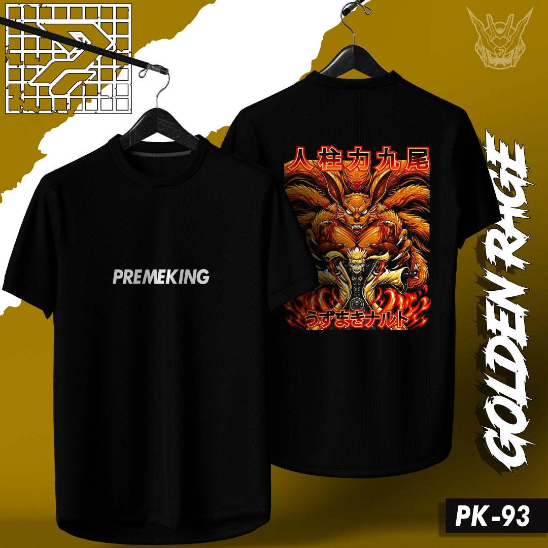 Premeking Anime Tee - PK93 Golden Rage